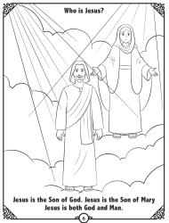 Who is Jesus? Coloring page1